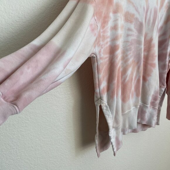 Abercrombie & Fitch Garment Dyed Tie-Dye Soft A&F Hoodie Blush Pink/White - Picture 3 of 8